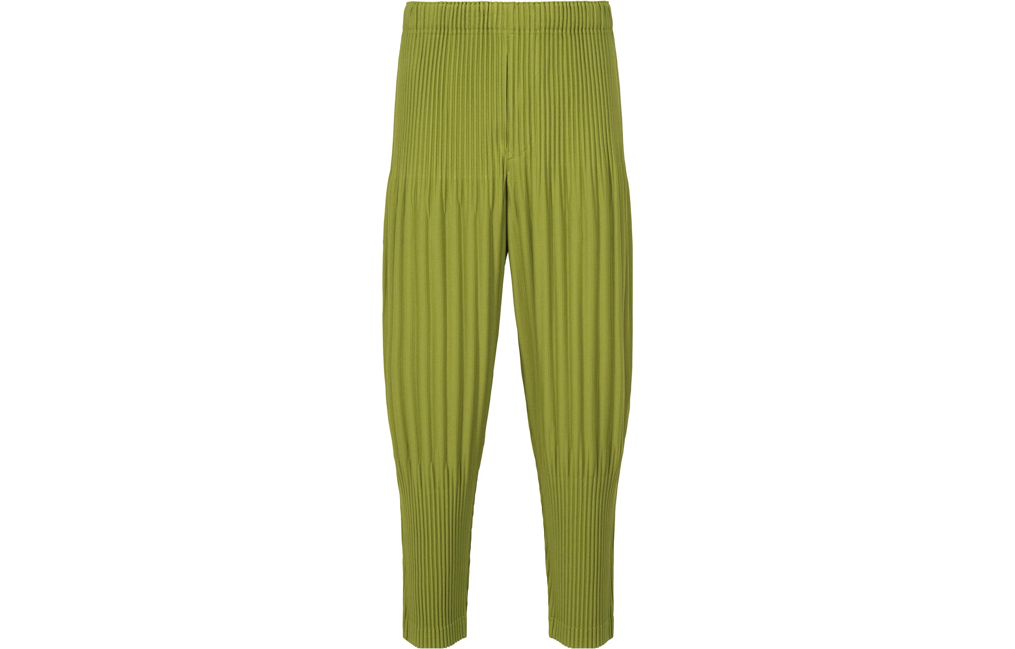 Order ISSEY MIYAKE 素色寬鬆版型休閒運動長褲 綠色 HP33JF128-64