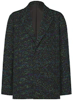 ISSEY MIYAKE All-Over Print Single-Breasted Blazer Jacket Men Green LA33FD153-96 ISSEY MIYAKE All-Over Print Single-Breasted Blazer Jacket Men Green LA33FD153-96