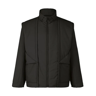 ISSEY MIYAKE Black High-Neck Double-Zip Jacket HP33FA332-15