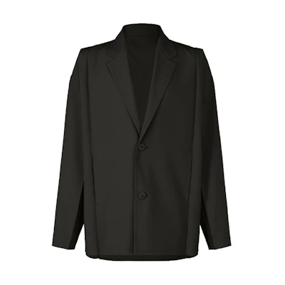 ISSEY MIYAKE Black Single-Breasted Long-Sleeve Blazer Jacket LA41FD091-15