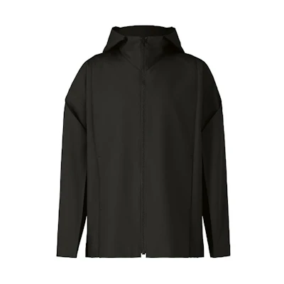 ISSEY MIYAKE Black Solid Zip-Up Hoodie Jacket LA41FC092-15