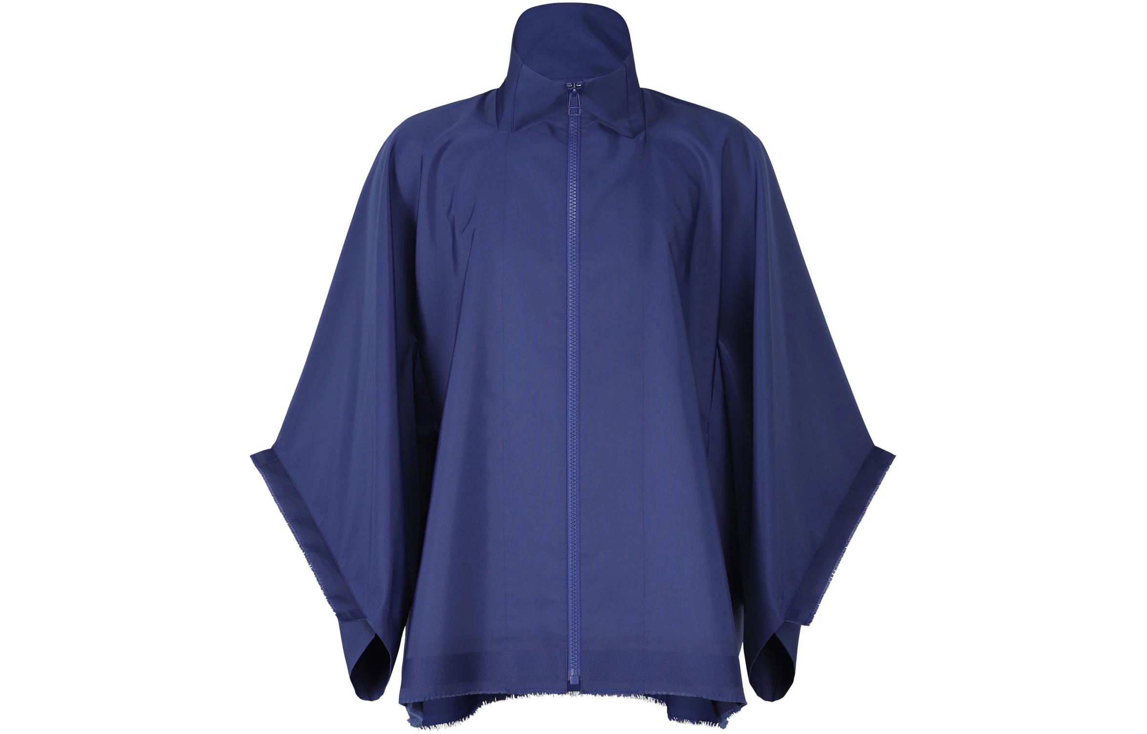 ISSEY MIYAKE Blue Zip-Up Collar Loose-Fit Jacket LA41FC121-72