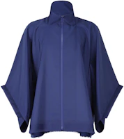 ISSEY MIYAKE Blue Zip-Up Collar Loose-Fit Jacket LA41FC121-72 ISSEY MIYAKE Blue Zip-Up Collar Loose-Fit Jacket LA41FC121-72