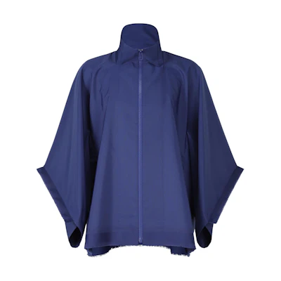 ISSEY MIYAKE Blue Zip-Up Collar Loose-Fit Jacket LA41FC121-72