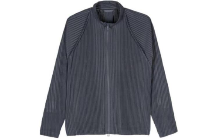 ISSEY MIYAKE Blue Zip-Up Loose Fit Long-Sleeve Jacket HP38JC11618