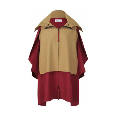 ISSEY MIYAKE Colorblock Zip-Up Loose Jacket Unisex Mid-Length IL21FA314-48