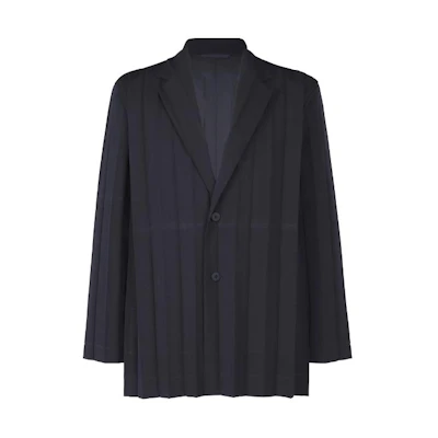 ISSEY MIYAKE Edge Ensemble Navy Single-Breasted Long Sleeve Jacket HP41FD285-75