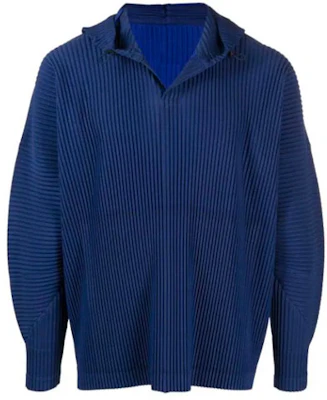 ISSEY MIYAKE FW21 Solid Pleated Pullover Hoodie Blue () HP18JK140-72 Buy ISSEY MIYAKE FW21 Solid Pleated Pullover Hoodie Blue () HP18JK140-72