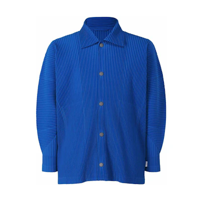 ISSEY MIYAKE FW22 Solid Color Single-Breasted Jacket Men’s Blue HP23JC101-73