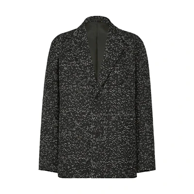 ISSEY MIYAKE Galaxy Button Print Blazer Jacket Grey - Long Sleeve LA33FD153-97