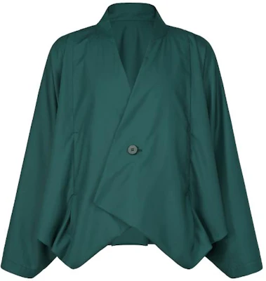 ISSEY MIYAKE 綠色無領寬鬆長袖外套 LA33FU037-77 Buy ISSEY MIYAKE 綠色無領寬鬆長袖外套 LA33FU037-77