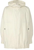 Issey Miyake Ivory Dual-Zip Pleated Sleeve Hoodie Jacket HP41FC276-41 Issey Miyake Ivory Dual-Zip Pleated Sleeve Hoodie Jacket HP41FC276-41