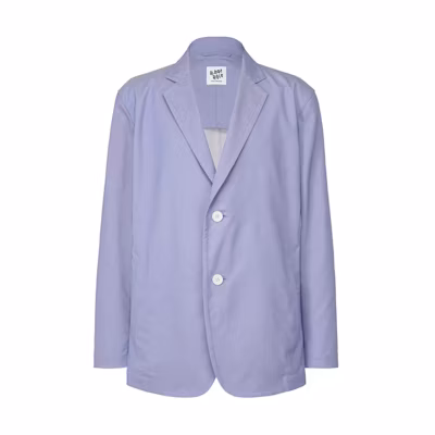 ISSEY MIYAKE Light Blue Single-Breasted Long Sleeve Jacket for Men AT41FD707-71
