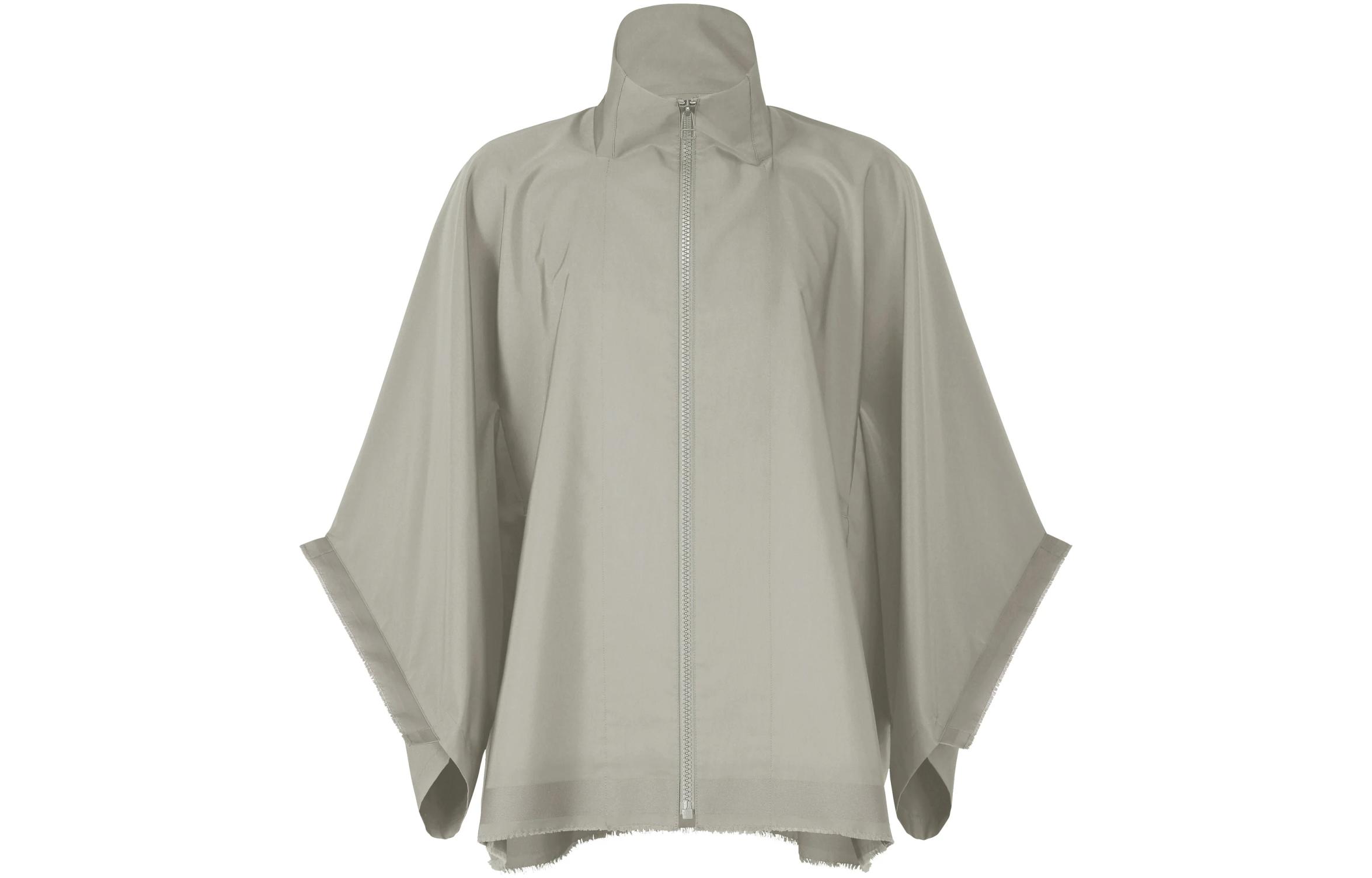 ISSEY MIYAKE Light Gray Zip-Up Stand Collar Loose Jacket LA41FC121-11