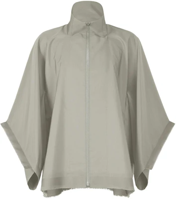 ISSEY MIYAKE Light Gray Zip-Up Stand Collar Loose Jacket LA41FC121-11 Buy ISSEY MIYAKE Light Gray Zip-Up Stand Collar Loose Jacket LA41FC121-11