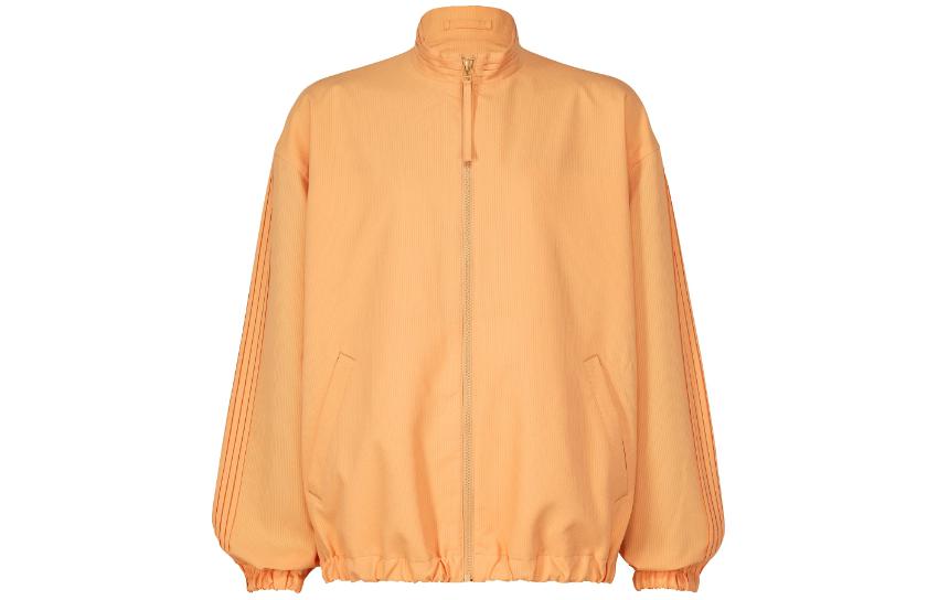 ISSEY MIYAKE Orange Solid Color Zip-Up Stand Collar Jacket LA41FC155-32