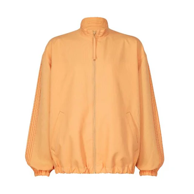 ISSEY MIYAKE Orange Solid Color Zip-Up Stand Collar Jacket LA41FC155-32