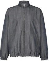 ISSEY MIYAKE Pleats Denim Solid Full-Zip Jacket Men’s Blue LA33FC185-79 ISSEY MIYAKE Pleats Denim Solid Full-Zip Jacket Men’s Blue LA33FC185-79