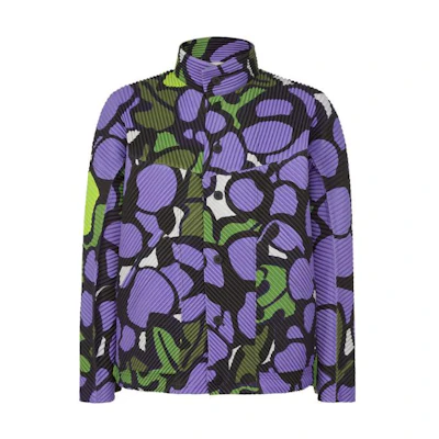 ISSEY MIYAKE Purple Turtleneck Single-Breasted Jacket HP36JC160-81