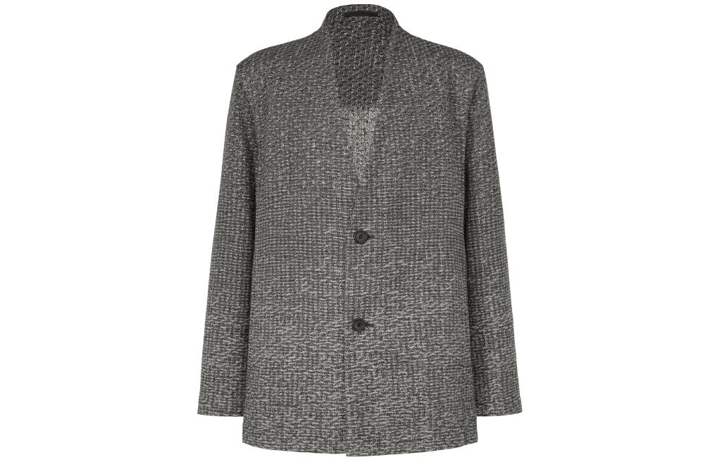 ISSEY MIYAKE Single-Breasted Gray Long-Sleeve Jacket LA41FD066-97