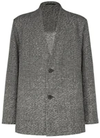 ISSEY MIYAKE Single-Breasted Gray Long-Sleeve Jacket LA41FD066-97 ISSEY MIYAKE Single-Breasted Gray Long-Sleeve Jacket LA41FD066-97