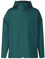 ISSEY MIYAKE Solid Color Green Zip-Up Hoodie Jacket LA41FC09277 ISSEY MIYAKE Solid Color Green Zip-Up Hoodie Jacket LA41FC09277