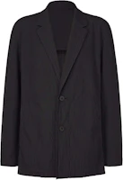 ISSEY MIYAKE Solid Color Long-Sleeve Blazer Jacket - Black LA41FD125-15 ISSEY MIYAKE Solid Color Long-Sleeve Blazer Jacket - Black LA41FD125-15