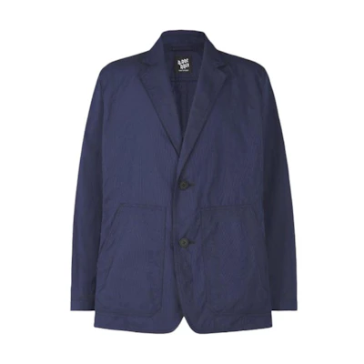 ISSEY MIYAKE Solid Color Single-Breasted Jacket Deep Navy Blue AT33FD100-73