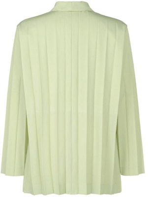 ISSEY MIYAKE 素色修身長袖外套 淺綠色 HP41FD285-61 Lookbook ISSEY MIYAKE 素色修身長袖外套 淺綠色 HP41FD285-61