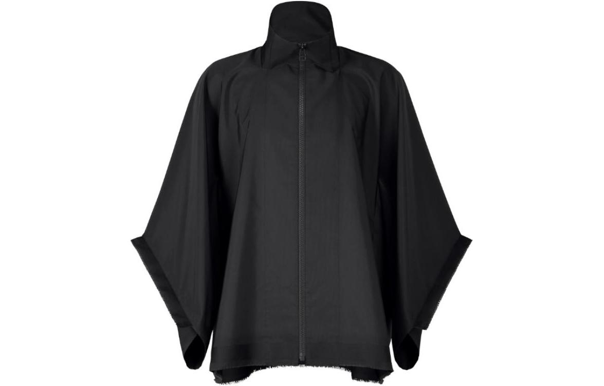 ISSEY MIYAKE Solid Color Zip-Up Jacket Black Long Sleeve LA41FC121-15