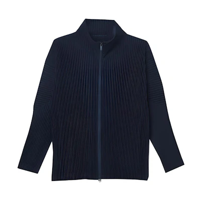 ISSEY MIYAKE Solid Color Zip-Up Stand Collar Jacket HP29JL140-75