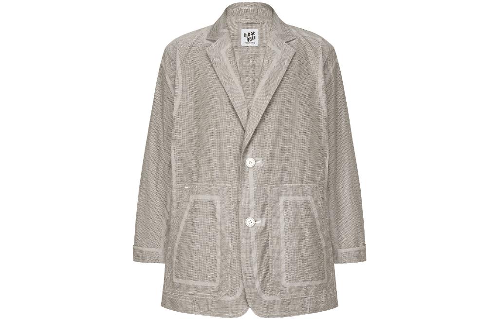 ISSEY MIYAKE Solid Light Brown Long-Sleeve Single-Breasted Jacket AT31FD100-43