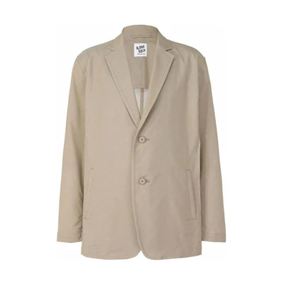 ISSEY MIYAKE Solid Single-Breasted Blazer Jacket Men’s Light Beige AT21FD203-41