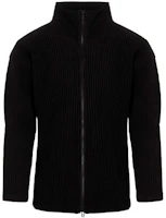 ISSEY MIYAKE SS21 Black Solid High-Neck Zip-Up Sweatshirt Jacket HP18JL14015 ISSEY MIYAKE SS21 Black Solid High-Neck Zip-Up Sweatshirt Jacket HP18JL14015