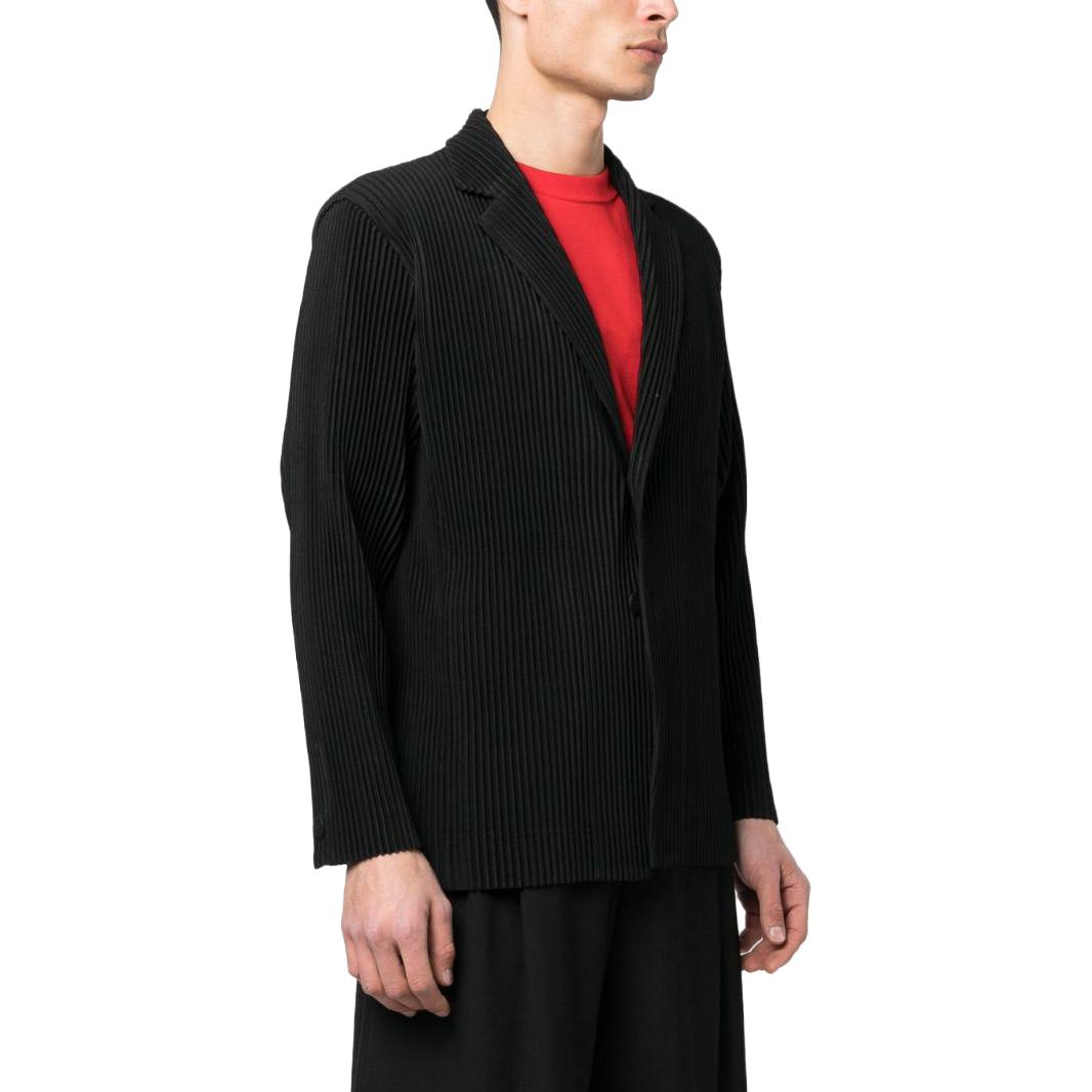 Purchase ISSEY MIYAKE SS23 黑色褶皺單排扣西裝外套 HP36JD15015