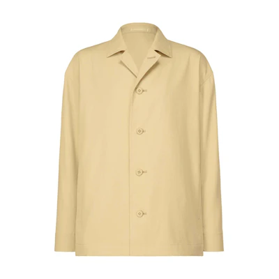 ISSEY MIYAKE SS24 Beige Single-Breasted Loose Fit Jacket Menswear LA48FU036-49