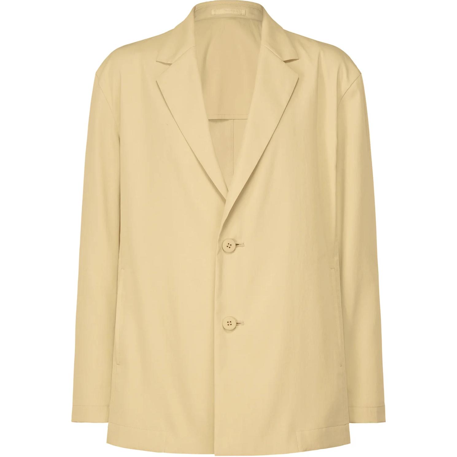 ISSEY MIYAKE SS24 Oversized Single-Breasted Jacket Beige LA48FD035-49