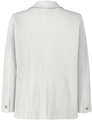 ISSEY MIYAKE 條紋單排扣西裝外套 男士 淺灰色. HP55JD401-11 Lookbook ISSEY MIYAKE 條紋單排扣西裝外套 男士 淺灰色. HP55JD401-11