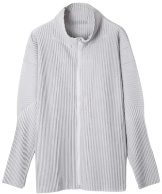 イッセイミヤケ ストライプ スタンドカラー ジップアップ ジャケット メンズ グレー HP39JL440-11 Buy イッセイミヤケ ストライプ スタンドカラー ジップアップ ジャケット メンズ グレー HP39JL440-11