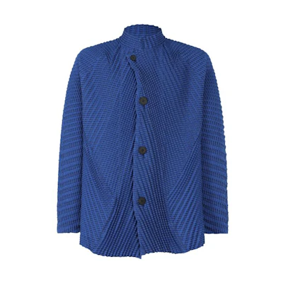 ISSEY MIYAKE Type-O 013 Blue Oversized Turtleneck Jacket Unisex AT33FD216-72
