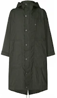 ISSEY MIYAKE Type-U 001-1 Unisex Solid Long Hoodie Jacket Green AT23FA115-63 ISSEY MIYAKE Type-U 001-1 Unisex Solid Long Hoodie Jacket Green AT23FA115-63