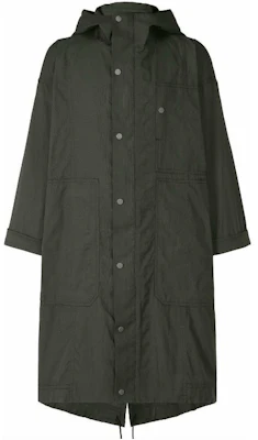 ISSEY MIYAKE Type-U 001-1 Unisex Solid Long Hoodie Jacket Green AT23FA115-63 Buy ISSEY MIYAKE Type-U 001-1 Unisex Solid Long Hoodie Jacket Green AT23FA115-63