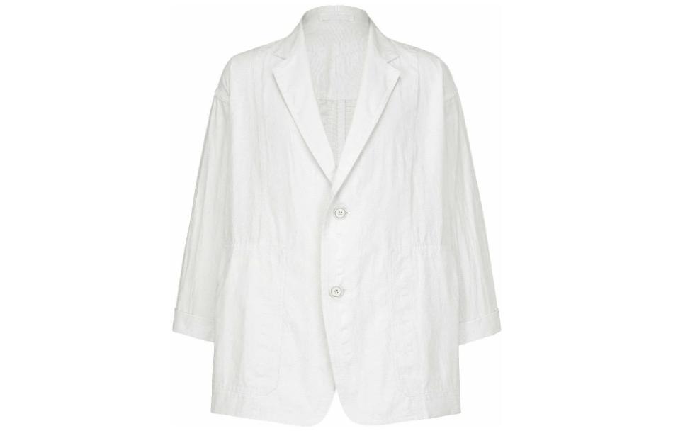 ISSEY MIYAKE Type-U 002 Solid Color Button-Up Jacket White AT23FD110-11