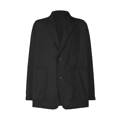 ISSEY MIYAKE Unisex Black Solid Color Button-Up Jacket AT41FD110-15