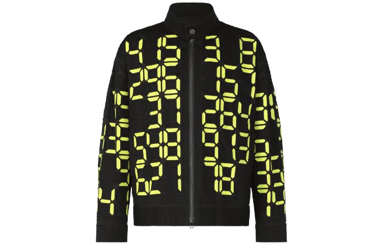 ISSEY MIYAKE Yellow Digital Print Zip-Up Jacket Unisex AT31FC904-57