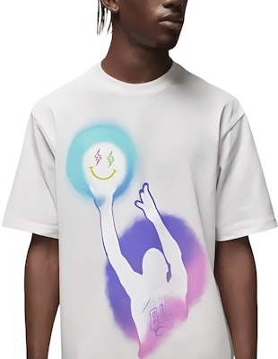 J Balvin x Jordan T-Shirt 'White' Lookbook J Balvin x Jordan T-Shirt 'White'
