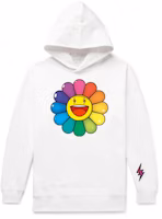 J Balvin x Takashi Murakami Rainbow Flower Hoodie White J Balvin x Takashi Murakami Rainbow Flower Hoodie White
