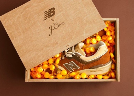 J.Crew x New Balance 997 'Butterscotch' Lelaki & Wanita Sneakers M997JC1 Shop J.Crew x New Balance 997 'Butterscotch' Lelaki & Wanita Sneakers M997JC1