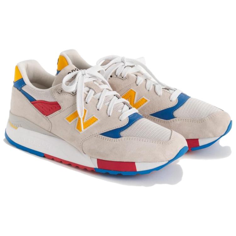 Lookbook J.Crew x New Balance 998 Buatan USA 'Beach Ball' M998JC8