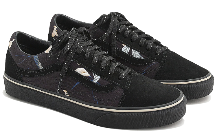 Order J.Crew x Vans Old Skool 'Floral Negro' VN0A4U3B08H